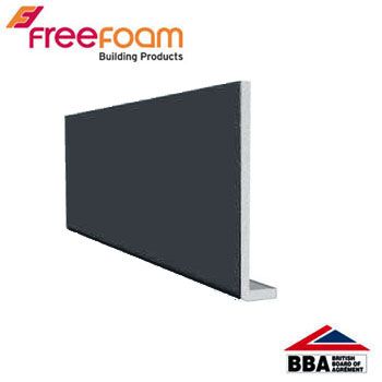  uPVC 225mm Fascia Board (10mm Cappit Square Edged) 5m - Anthracite