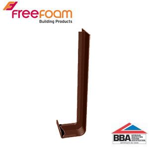 uPVC Fascia Board Joiner (Square Edge) 300mm - Brown