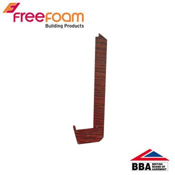 uPVC Fascia Board Joiner (Square Edge) 300mm - Rosewood