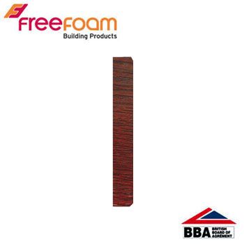 uPVC Fascia Board End Cap (Square Edged) - 300mm Rosewood