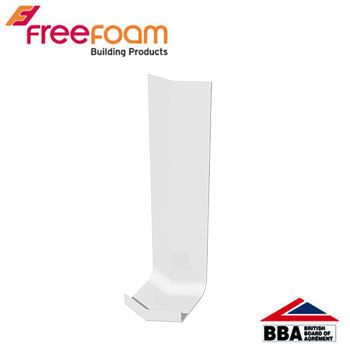 uPVC Fascia Board Internal Corner (Square Edged) 135d - 300mm White