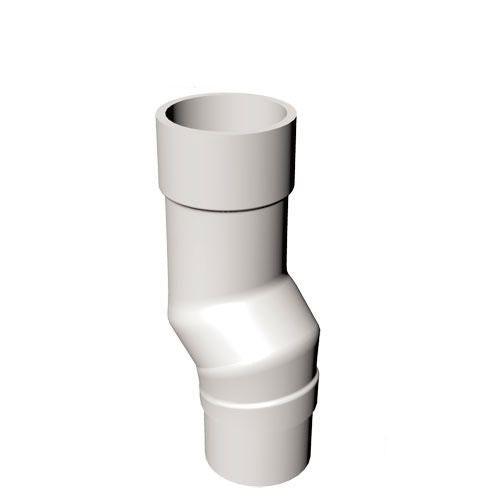 Freeflow Round Plastic Downpipe Mini Offset White 