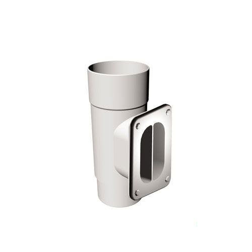 Freeflow Round Plastic Downpipe Access Pipe White 