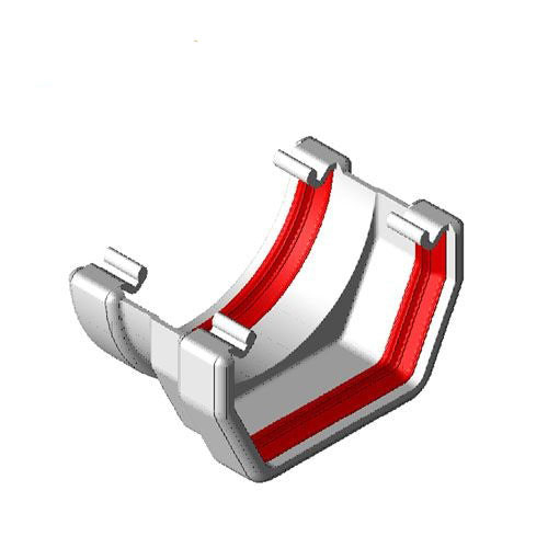 Freeflow 112mm Square To Round Plastic Guttering Adaptor - White