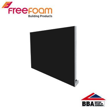 uPVC 175mm Replacement Fascia Board (18mm Square Edge) 5m - Black