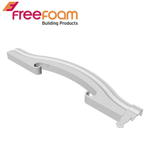 uPVC Decorative Fascia Ogee Finial - White