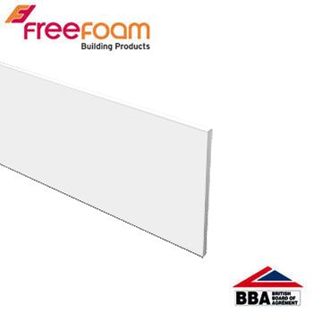 uPVC 125mm Flat Fascia Board (16mm) 5m - White