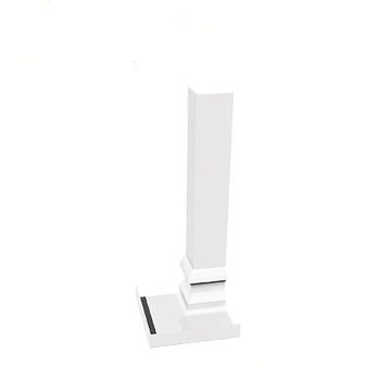 uPVC Ogee Profile Fascia Board Internal Corner - 300mm White
