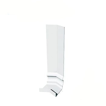 uPVC Ogee Fascia Board External Corner 135d - 300mm White