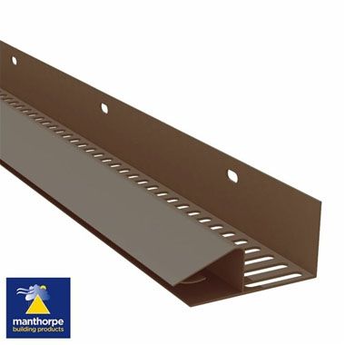 Manthorpe Continuous Soffit Vent (25,000mm2) - 2.44m Brown