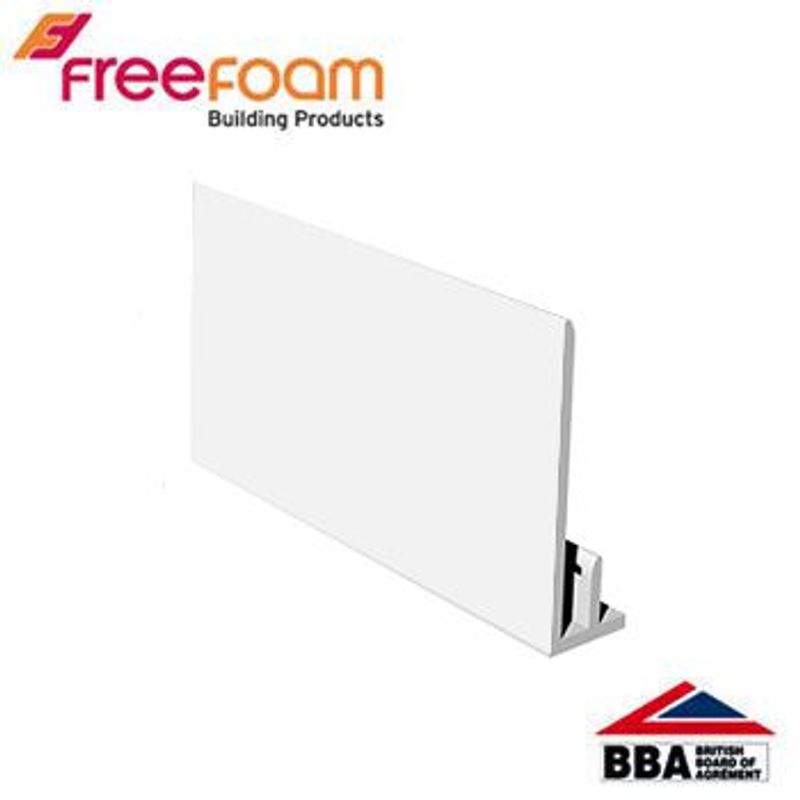 Fortex Shiplap Embossed Weatherboard Cladding Starter Trim 3m White