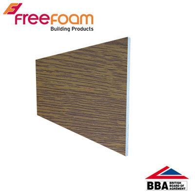 Product image for uPVC 200mm Soffit Board (10mm General Purpose) 5m - Light Oak