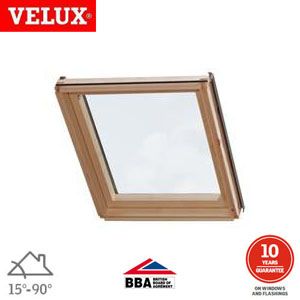 VELUX GIL SK34 3073 Pine Fixed Element Laminated - 114cm x 92cm