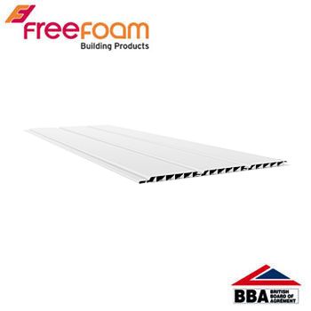 uPVC 100mm Hollow Soffit Board (10mm) 5m - White