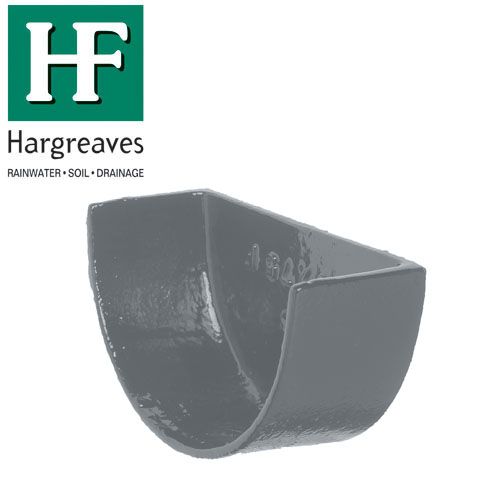 Deep Style Cast Iron Guttering 100mm External Stopend Socket
