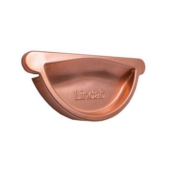 Lindab 125mm Copper Self Sealing Stop End 