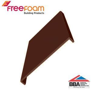 uPVC 605mm Fascia Board (10mm Double Edged Square) 2.5m - Leather Brown