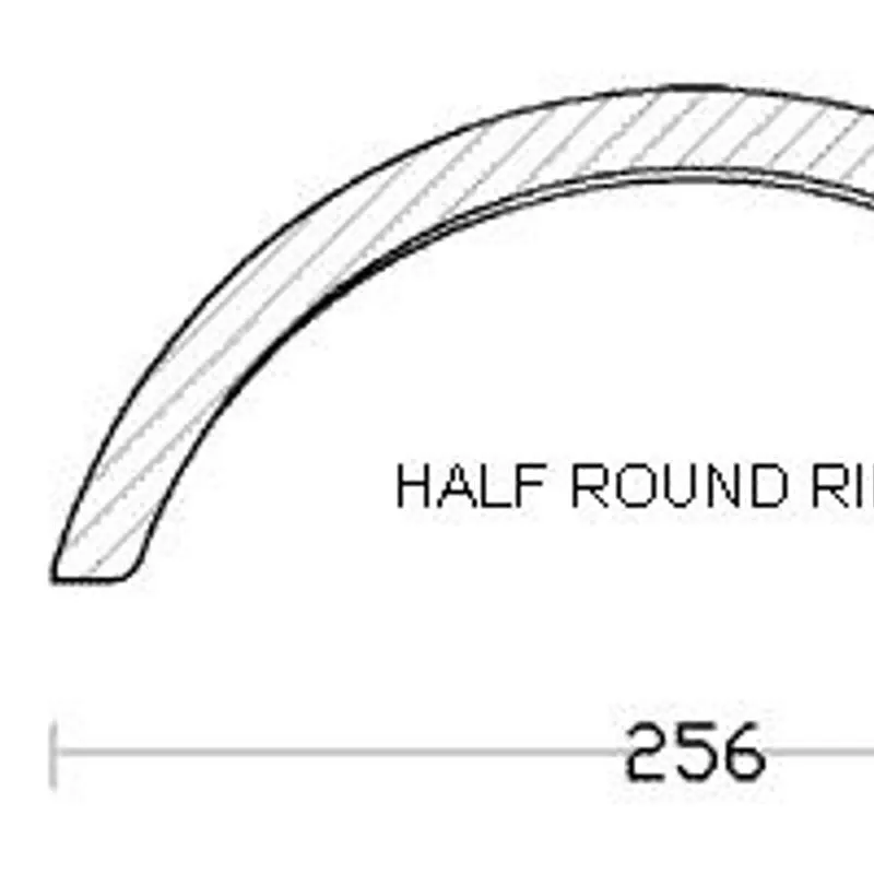 Dry Ridge System.drawing Redland Dry Ridge System for Clay Tiles - 1.8m Pack | Roofing Superstore®