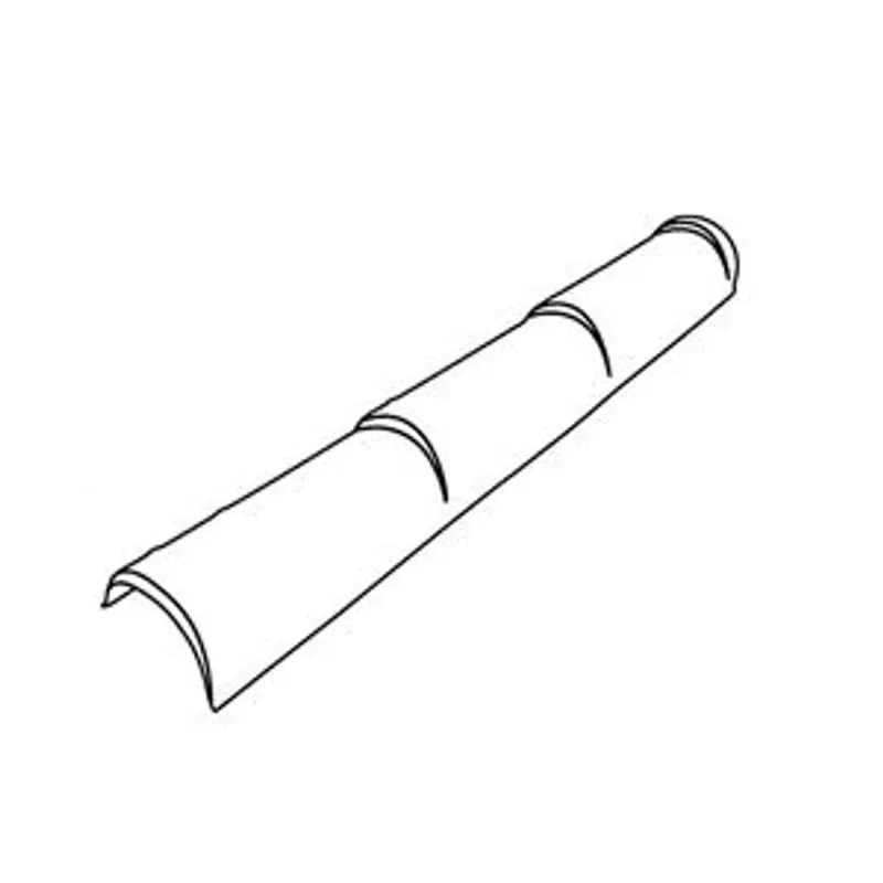 Barrel Ridge Tile Metrotile Triple Barrel Ridge Metal Roof Tile - Red | Roofing Superstore®