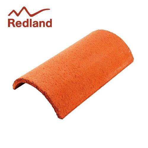 Redland Concrete Half Round Ridge 450mm Length - Antique Red | Roofing ...