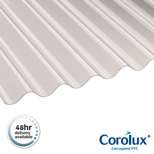 PVC Corrugated Roofing Sheets - Heavy Duty - 1.83m x 762mm x 1.1mm
