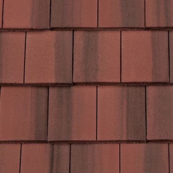 Redland Rustic Red Redland Concrete DuoPlain Roof Half Tile - Rustic Red | Roofing Superstore®