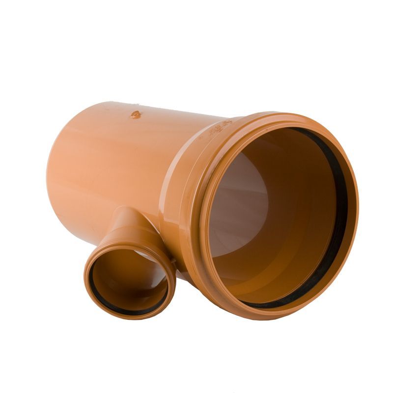 Double Socket 45 Degree Branch Underground Sewer Pipe - 200mm x 110mm