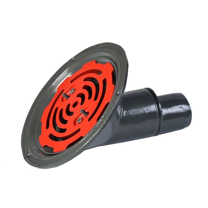 ACO Rainwater Roof Outlet 45dg Spigot with Flat Grate - 75mm