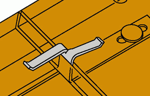 Redland Plain Tile Top Clip (9282) - Price per Clip