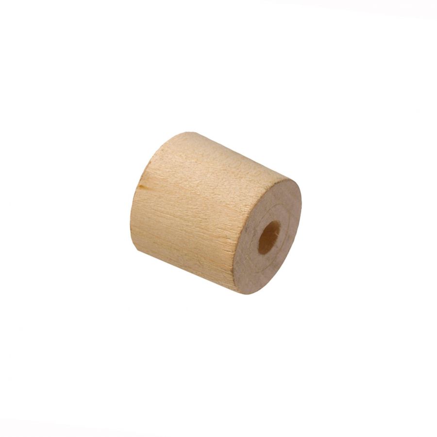 Cast Iron Downpipe Wooden Bobbin - 30mm Projection