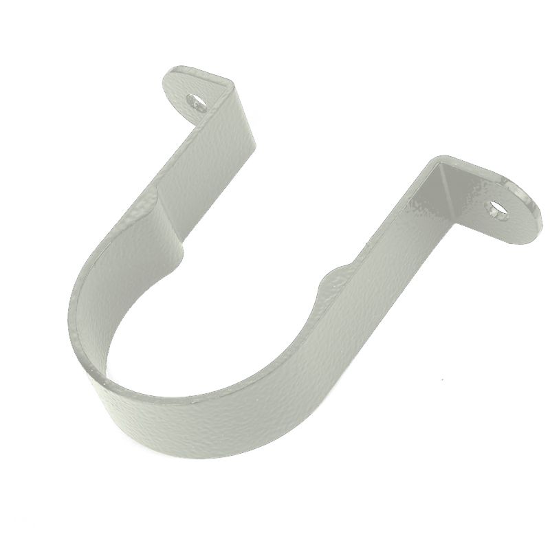 Aluminium Circular Downpipe 63mm Pipe Clip Flush Fit - Plain | Roofing ...