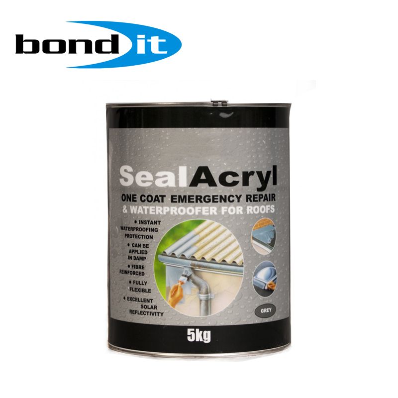 Sealacryl Acrylic Waterproofer by Bond It (Grey) - 5kg