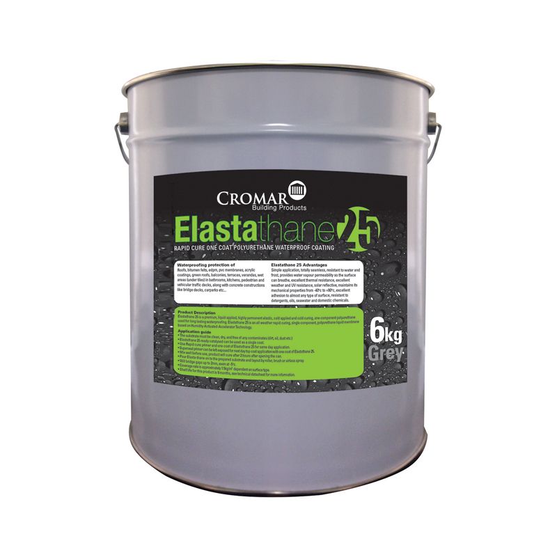 Cromar Elasta Thane 25 High Performance Waterproof Coating - 6kg