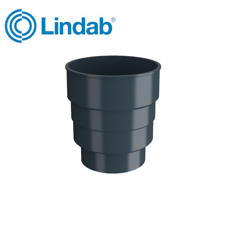 Lindab Drainage Connector HD Polythene Dark Grey