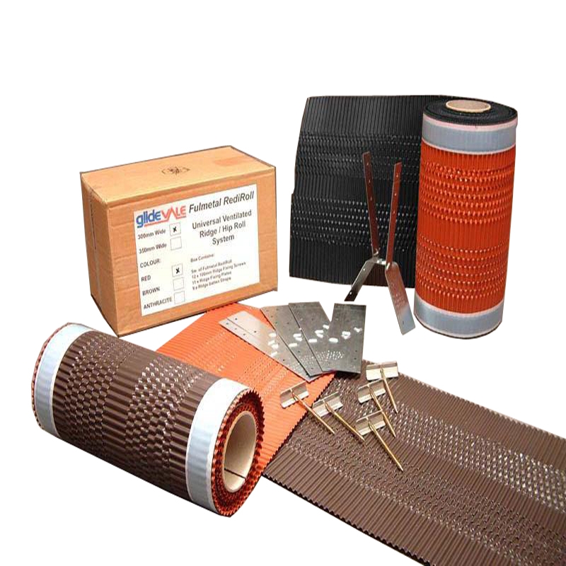 Glidevale Fulmetal Rediroll Aluminium Dry Ridge Fixing Kit - 6m Grey