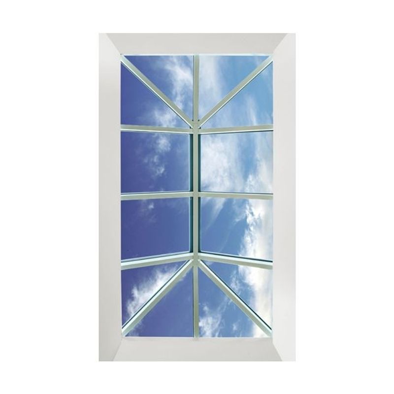 ATLAS Aluminium Roof Lantern White with Two Roof Vents 2.5m x 1.5m