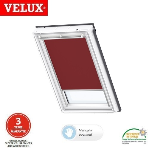 VELUX Manual Blackout Blind DKL UK08 4560 - Dark Red