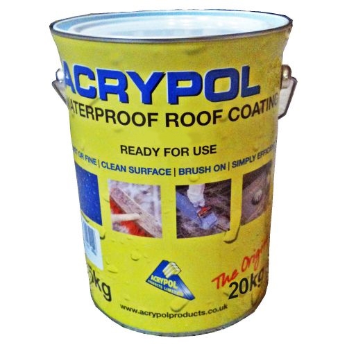 Acrypol Acrylic Waterproof Coating (With No Fibres) 20kg Drum - Solar White