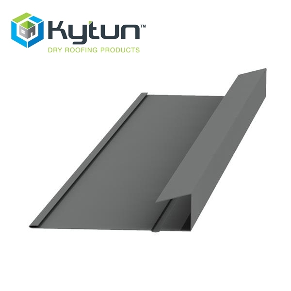 Kytun Aluminium Dry Verge for Sandtoft Tiles T1 40mm Black - 2.4m