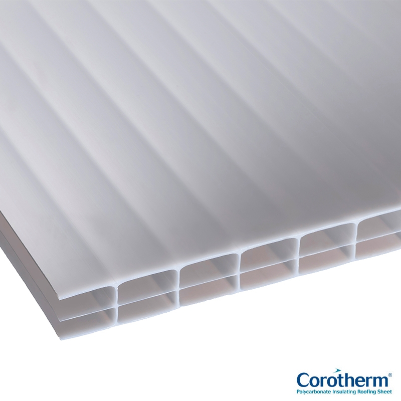 Corotherm 16mm Opal Triplewall Polycarbonate Sheet - 2000mm x 900mm