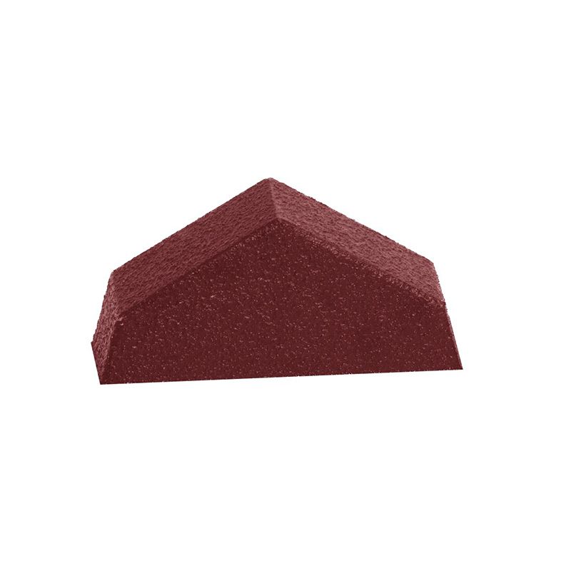 Britmet Ecopan Ridge End Cap - Smooth Red | Roofing Superstore®