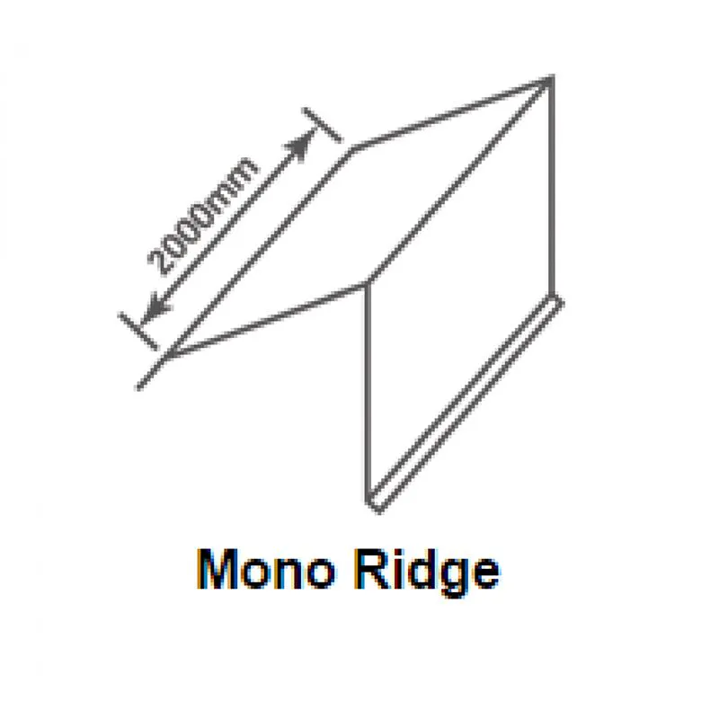 Britmet Pantile 2000 Mono Ridge - Sage Green | Roofing Superstore®