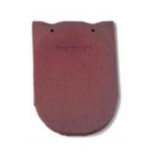 Dreadnought Premium Clay Bullnose Roof Tile - Red Blue Blend Smooth