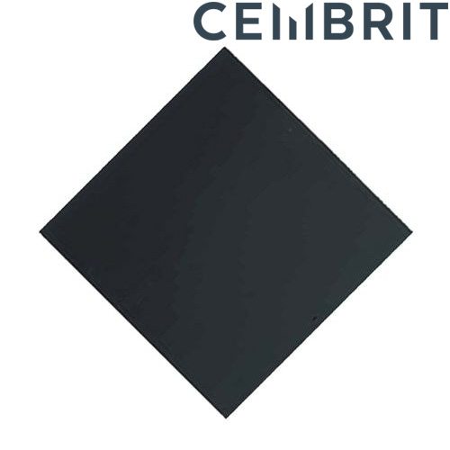 Cembrit Jutland 600mm x 600mm Man Made Fibre Cement Slate -Slate Black