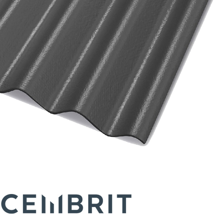 Bespoke Cemsix 12.5dg Fibre Cement Ridge - Blue/Black