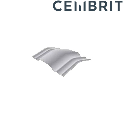 Cemsix Big Six Fibre Cement Cranked Crown Vented Ridge (1800mm Girth ...