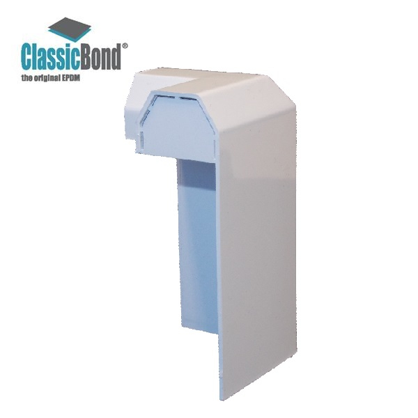 uPVC Corner Trim for ClassicBond EPDM Roof Systems 50mm x 50mm x 110mm - White