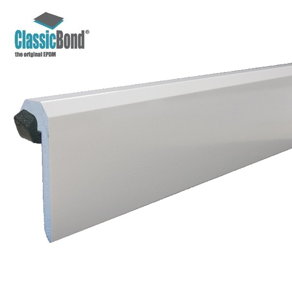 Sure Edge uPVC Raised Edge Trim for EPDM Roof Systems 2m Length - White