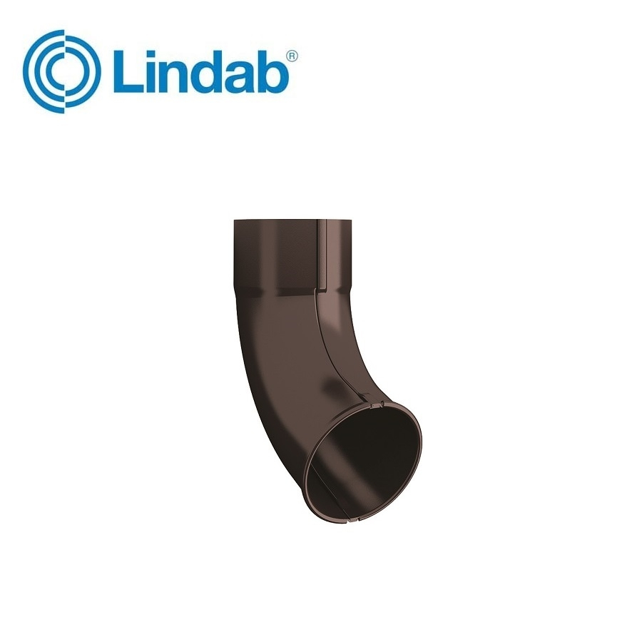 Lindab Drain Shoe 75mm - Coffee Brown