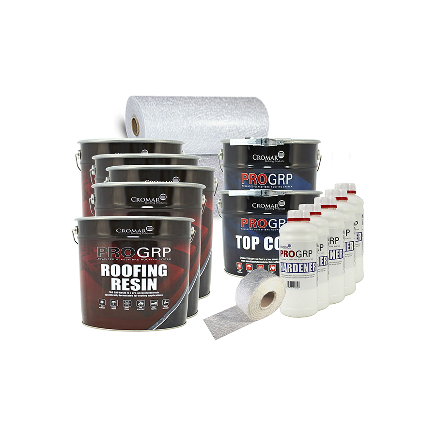 Cromar ProGRP Fibreglass Roofing Kit With Tools - 60m2